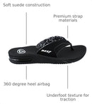 Reef Fanning Womens Bottle Opener Flip Flop Arch Support Durable Outsole - Black - Brand New
