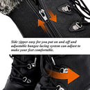 ALEADER Waterproof Snow Boots for Women, Faux Fur Winter Boots Black 7 - Like New
