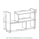 FURINNO CLASSIC DESK TOP ORGANIZER BOOKSHELF IN FRENCH - OAK - Like New