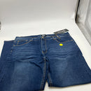 7GROOVE MEN'S JEANS STRAIGHT DENIM - SIZE: MEN 38/30 - DARK INDIGO - Brand New