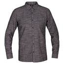 HURLEY MEN'S ONE AND ONLY TEXTURED LONG SLEEVE BUTTON UP - SIZE: 2XL - BLACK - Brand New