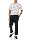 AMAZON ESSENTIALS SHIRT MEN - BIG & TALL - PINK WHITE BUFFALO PLAID - XL - Brand New
