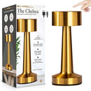 BELL+HOWELL ELEGANT CORDLESS TABLE LAMP, 3 LIGHT COLORS - 2902 - GOLD - Like New