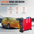 VEVOR 5KW DIESEL AIR HEATER ALL IN ONE 12V DIESEL PARKING HEATER SILENCER - RED - Like New