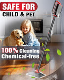 MISSSTEAM STEAM MOP CLEANER SAFE HIGH-TEMP FOR DEEP CLEANING - RED/BLACK - Like New