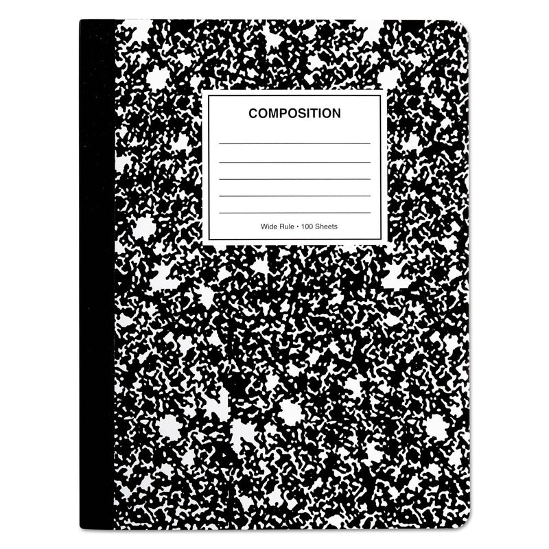 UNIVERSAL UNV20936 9.75"X7.5" 100-SHEET COMPOSITION WIDE LEGAL 6 Packs - BLACK - Like New