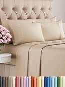 CGK Linens Queen 6 Piece Sheet Set - Cooling Sheets for Hot Sleepers - Brand New