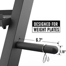 ELEVENS DUMBBELL RACK MULTIFUNCTIONAL WEIGHT STAND HOME GYM - BLACK - Like New