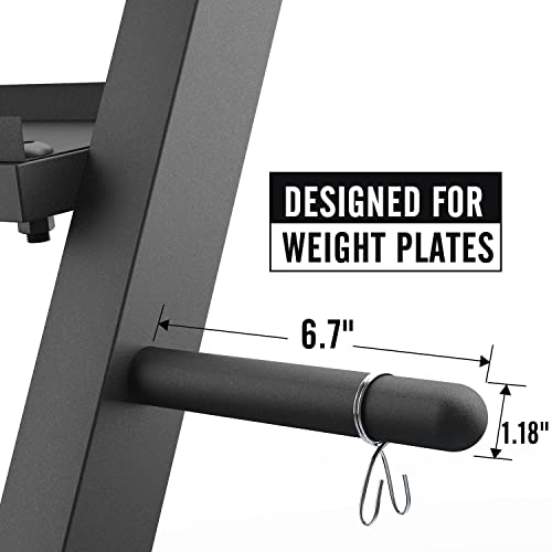 ELEVENS DUMBBELL RACK MULTIFUNCTIONAL WEIGHT STAND HOME GYM - BLACK - Like New