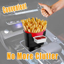 XIMINZ FRENCH FRY CAR HOLDER WITH SAUCE TRAY SD004 - BLACK WHITE - Like New