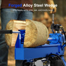 EFURDEN PORTABLE 16 TON ELECTRIC LOG SPLITTER WITH POWERFUL 1600W MOTOR - BLUE - Like New