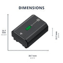 SONY NP-FZ100 Z-SERIES RECHARGEABLE BATTERY PACK FOR ALPHA A7 III, A7R, A9 - Brand New