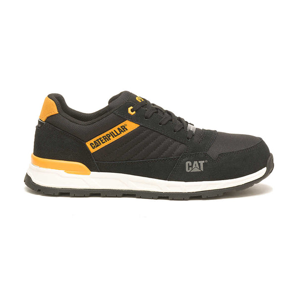 CATERPILLAR MEN'S VENWARD COMPOSITE TOE WIDE BLACK/CAT YELLOW SIZE 10W - Brand New
