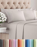 CGK LINENS QUEEN 6 PIECE SHEET SET COMFY BREATHABLE COOLING LIGHT GRAY - Like New
