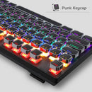 MageGee Typewriter USB Wired Mechanical Gaming Keyboard, Blue Switches - Black - Like New