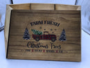 Christmas Tree Wooden Tree Collar six - Like New