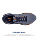 BROOKS MEN'S GHOST 15 NEUTRAL RUNNING SHOE FLINTSTONE/PEACOAT/OAK SIZE 10.5 - Like New