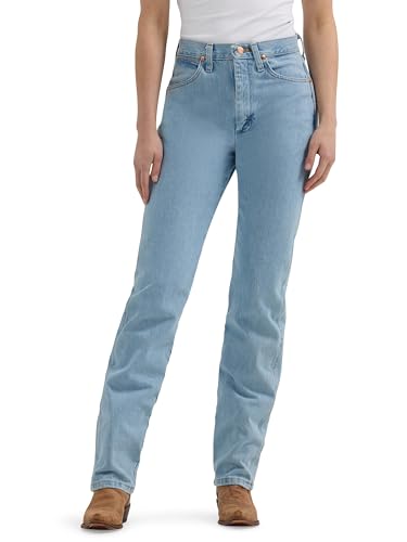 Wrangler womens Cowboy Cut Slim Fit Natural Rise Waist Jeans Bleach - Brand New