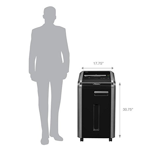 FELLOWES POWERSHRED 225CI 22-SHEET CROSS-CUT COMMERCIAL SHREDDER - BLACK - Like New