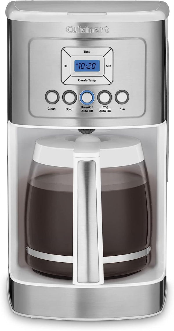 Cuisinart Perfectemp Coffee Maker, 14-Cup Glass - White Like New