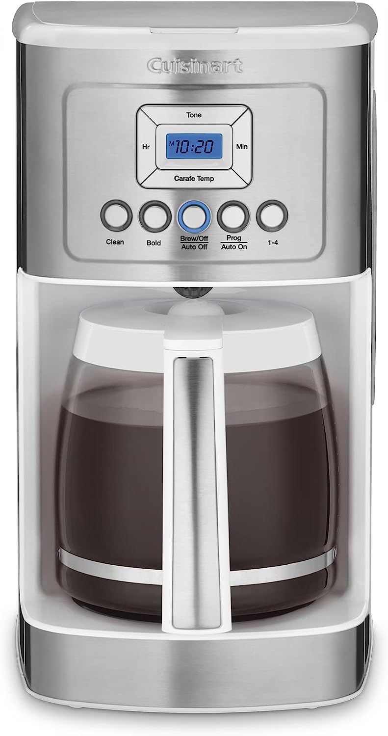 Cuisinart Perfectemp Coffee Maker, 14-Cup Glass - White - Scratch & Dent