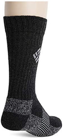 COLUMBIA MEN'S MOISTURE CONTROL CREW SOCKS 6-12 (4 PAIRS) - MULTI COLOR - Brand New
