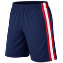 JUMP START MOISTURE WICKING PERFORMANCE SHORTS - SIZE: MEN M - NAVY-RED-WHITE - Brand New