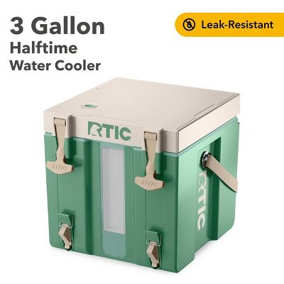 RTIC OUTDOORS 3 GALLON HALFTIME COOLER BEVERAGE DISPENSER - SAGE GREEN - Brand New