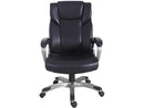 AmazonBasics High-Back Leather Executive Office Desk Chair, 91165H-1 - Black - Like New