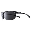 NIKE EV1128-001 TAILWIND 12 SUNGLASSES SHINY BLACK/WHITE FRAME COLOR, GREY LENS - Like New