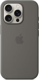 APPLE IPHONE 16 PRO SILICONE CASE MAGSAFE WIRELESS CHARGING - STONE GRAY - Like New