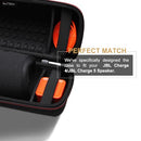 LTGEM CASE JBL CHARGE 4/5 SPEAKER CARRYING CASE HARD STORAGE - LYCRA BLACK - Like New