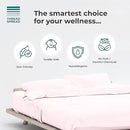 THREAD SPREAD 100% Organic Cotton Bed Sheet Set 655466225537 - KING BLUSH PINK - Like New