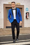 COOFANDY MENS TUXEDO JACKET WEDDING SUIT JACKET SLIM FIT BLAZER - M - ROYAL BLUE - Brand New