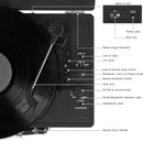 Victrola - Bluetooth Stereo Turntable VSC-550BT-BK - Black - Scratch & Dent