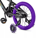 JETSON LIGHT RIDER 16" KIDS' LIGHT UP BIKE ADJUSTABLE HANDLEBAR - BLACK/PURPLE - Brand New