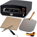 BALKENE HOME PIZZA OVEN COUNTERTOP COOKING HEATS UP TO 750 DEGREES - BLACK - Like New