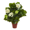 Nearly Natural 29 in Artificial Hydrangea Plant with Pot for Entryway Decor - Brand New