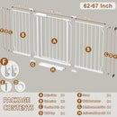 Fairy Baby Extra Wide Baby Gate for Dogs Pressure Monuted W046WHITE - White - Like New