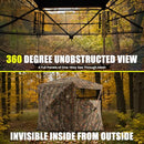 HUNTSEN Hunting Blind 270 Degree See Through Ground Hunting Blind HT001712 - Like New