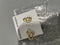 REBECCA MINKOFF GOLD EARINGS - GOLD - Brand New