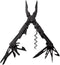 SOG POWERLITRE MINI UTILITY MULTI-TOOL 19 LIGHTWEIGHT TOOLS PL1002-CP - BLACK - Like New