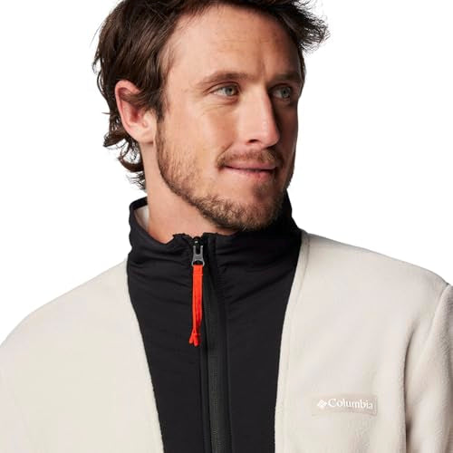 COLUMBIA MEN'S SEQUOIA GROVE HALF ZIP FLEECE DARK STONE/BLACK/SPICY PULLS - S - Brand New