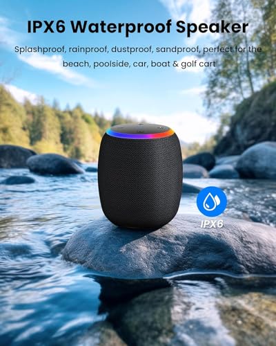 ZICOROOP BLUETOOTH SPEAKERSPORTABLE WIRELESS SPEAKER 15W STEREO SOUND - Black - Like New