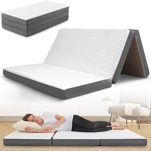 Contour Comfort Tri Folding Mattress - 4 inch | Full 75" x 54" x 4" - Like New