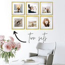 Sheffield Home 3 Piece Gallery Wall Float Frame Set 12x12 Floats to 8x8 in Gold - Brand New
