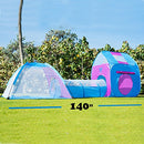 Unicorn Kids Play Tent with Tunnel 3-in-1 Playhut X-Large (Pink and Blue) - Brand New