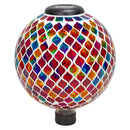 Sunnydaze 10-Inch Solar Gazing Ball Garden Glass Outdoor Gazing Globe Trellis - Like New
