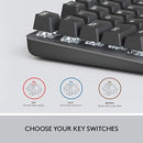 Logitech K845 Mechanical Full Size 104 Keys TTC Red Switches 920-009859 - Black - Like New