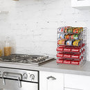 ATLANTIC GRAVITY-FED COMPACT DOUBLE CANRACK KITCHEN ORGANIZER - SILVER - Like New